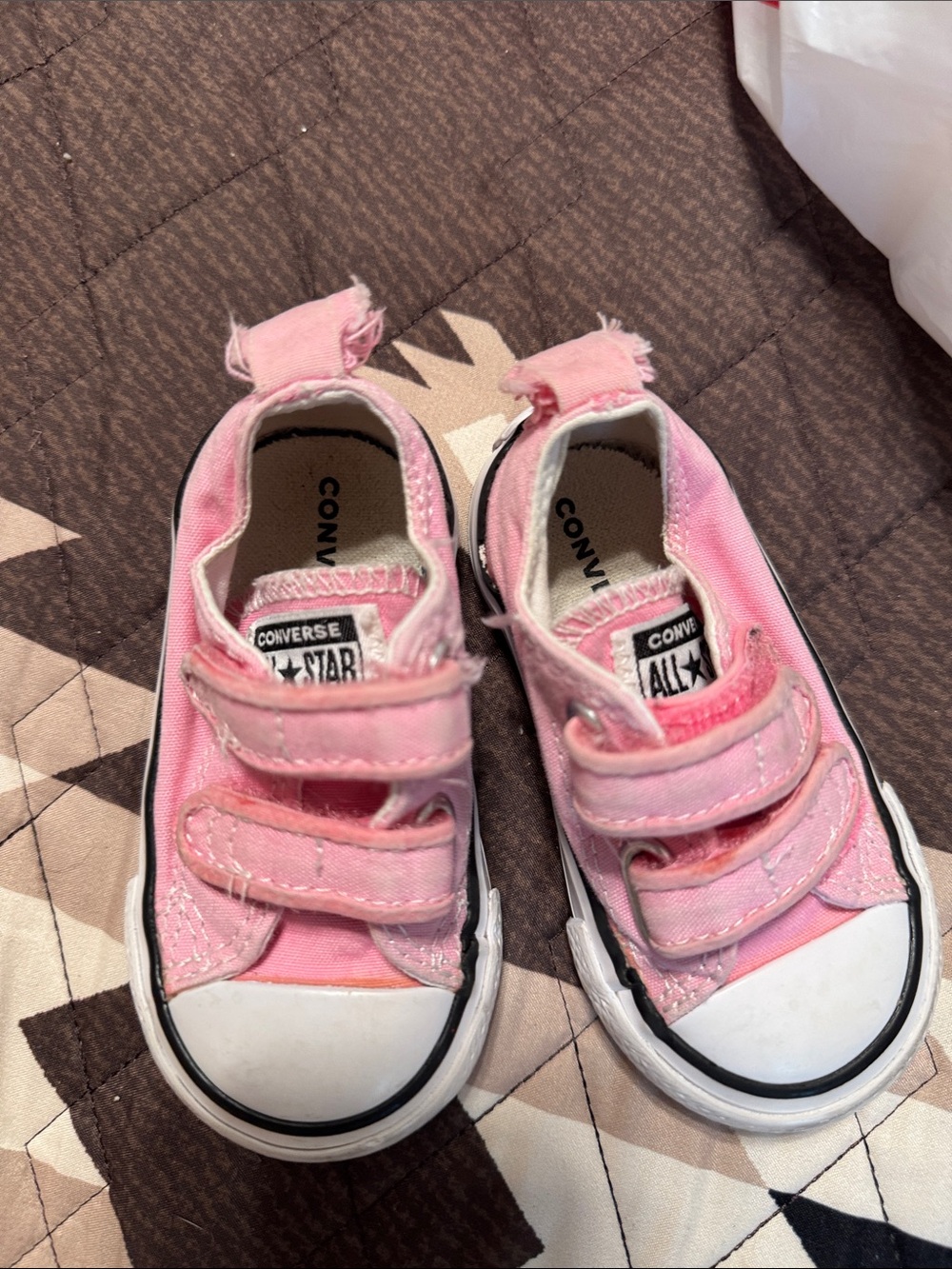 Pink baby converse